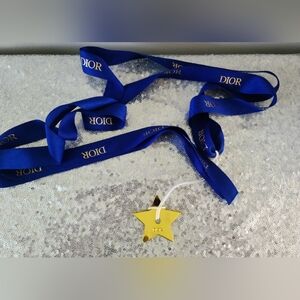 Authentic Dior ribbon and star